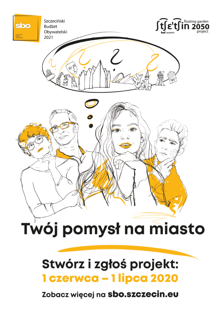 plakat promujący Szczeciński Budżet Obywatelski 2021