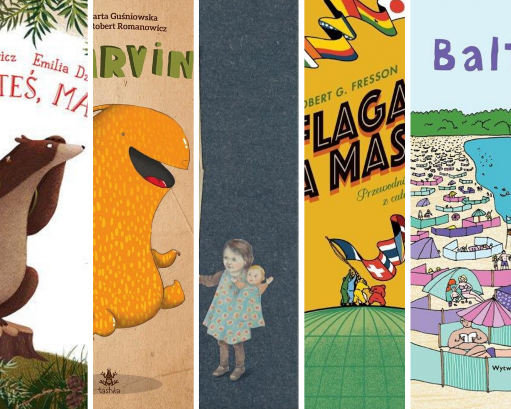 kolaż okładek książek dla dzieci