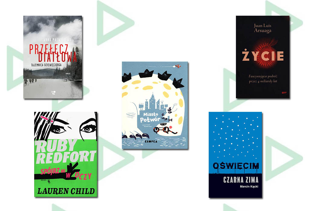 Kolaż z okładek książek