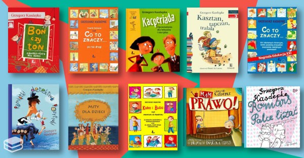 kolaż okładek książek dla dzieci