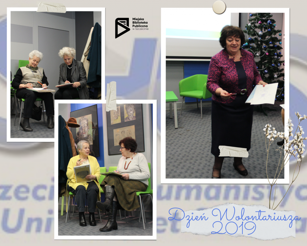 kolaż zdjęć z wolontariuszkami