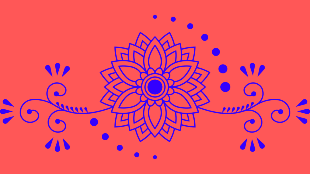 kwiatowy motyw ludowy