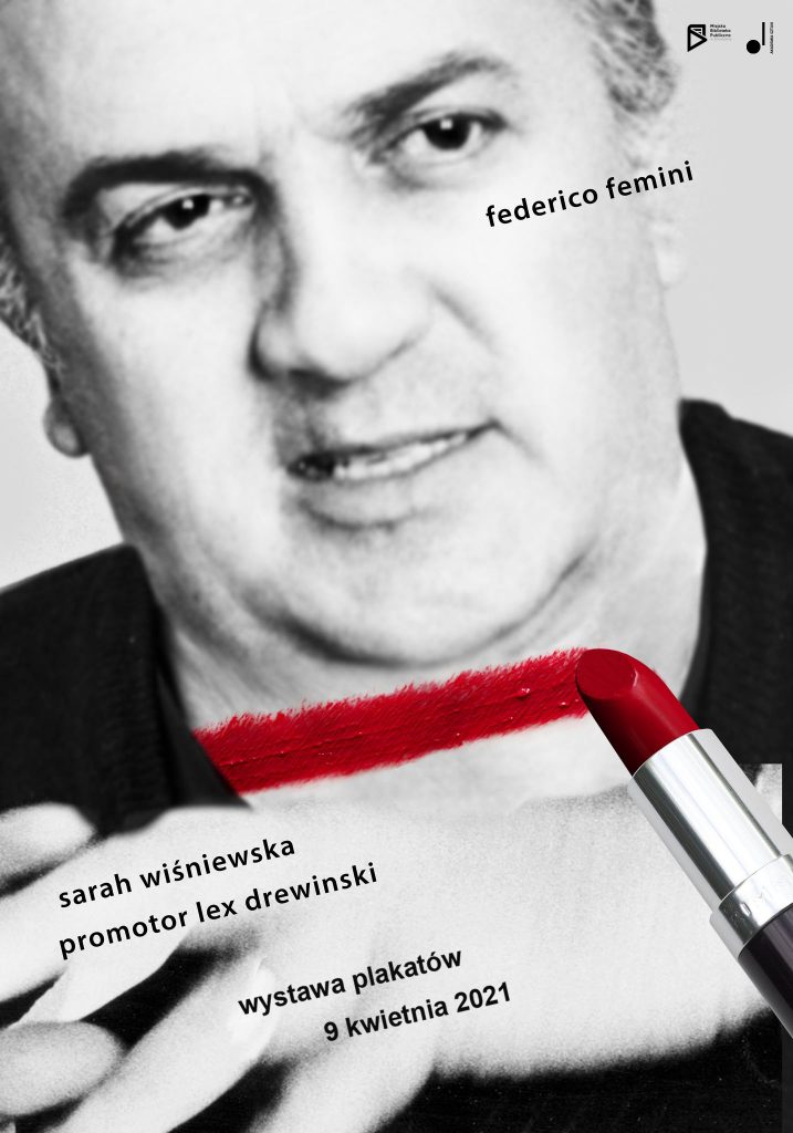 Plakat promujący wystawę Federico feminie