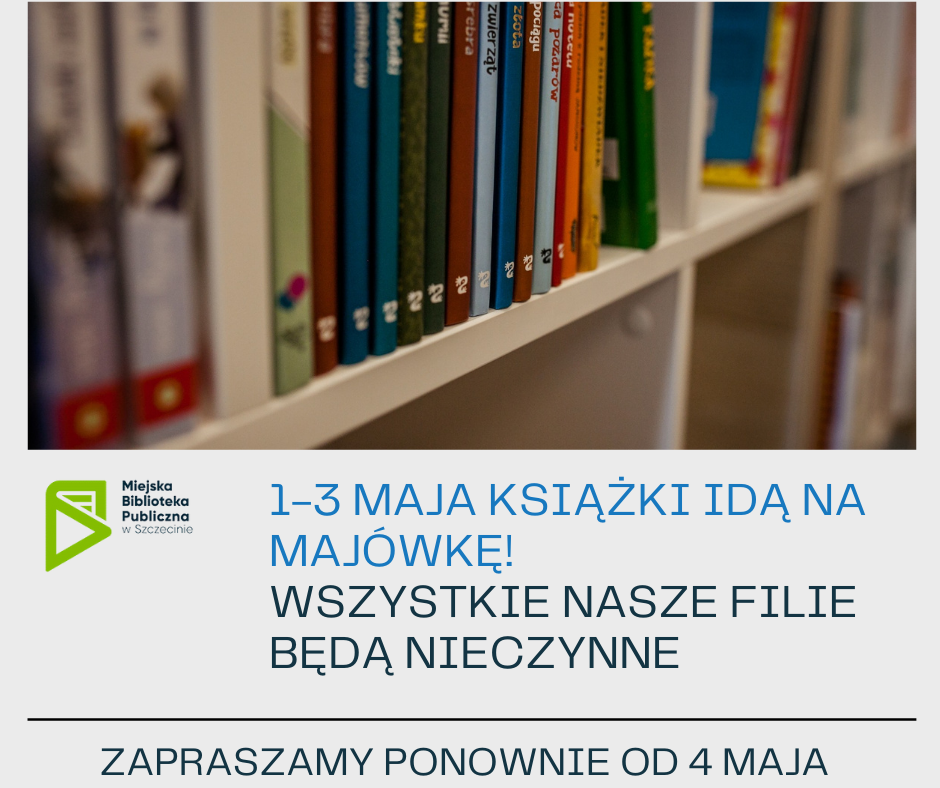 fragment półki z książkami