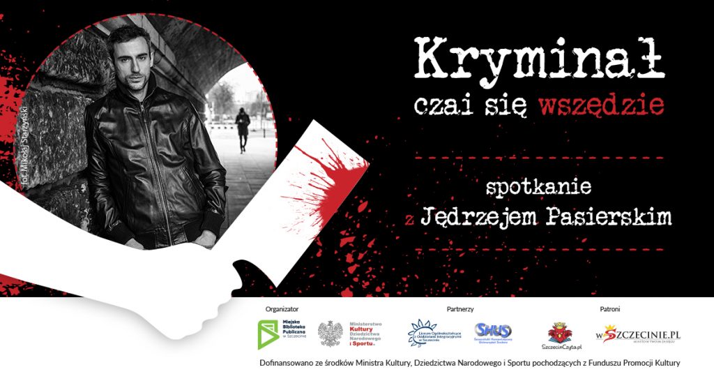 slider promujący spotkanie z Jędrzejem Pasierskim