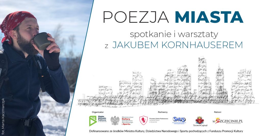 slider promujący spotkanie z Jakubem Kornhauserem