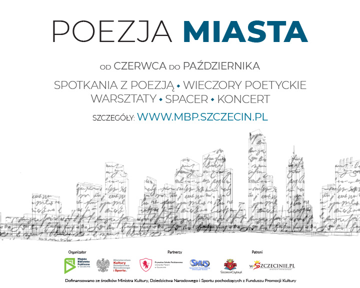 grafika promująca projekt Poezja miasta
