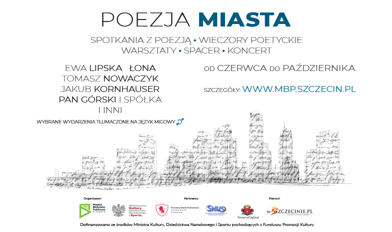 grafika promująca projekt Poezja miasta