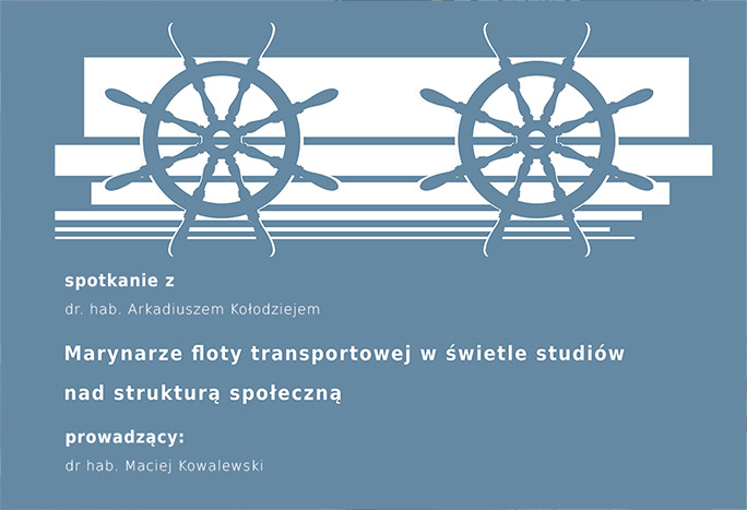 Grafika przedstawia 2 szaro-niebieskie stery obok siebie, na białym tle. Poniżej informacje na temat wydarzenia na tle szaro-niebieskim.