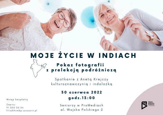 plakat "Moje życie w Indiach"