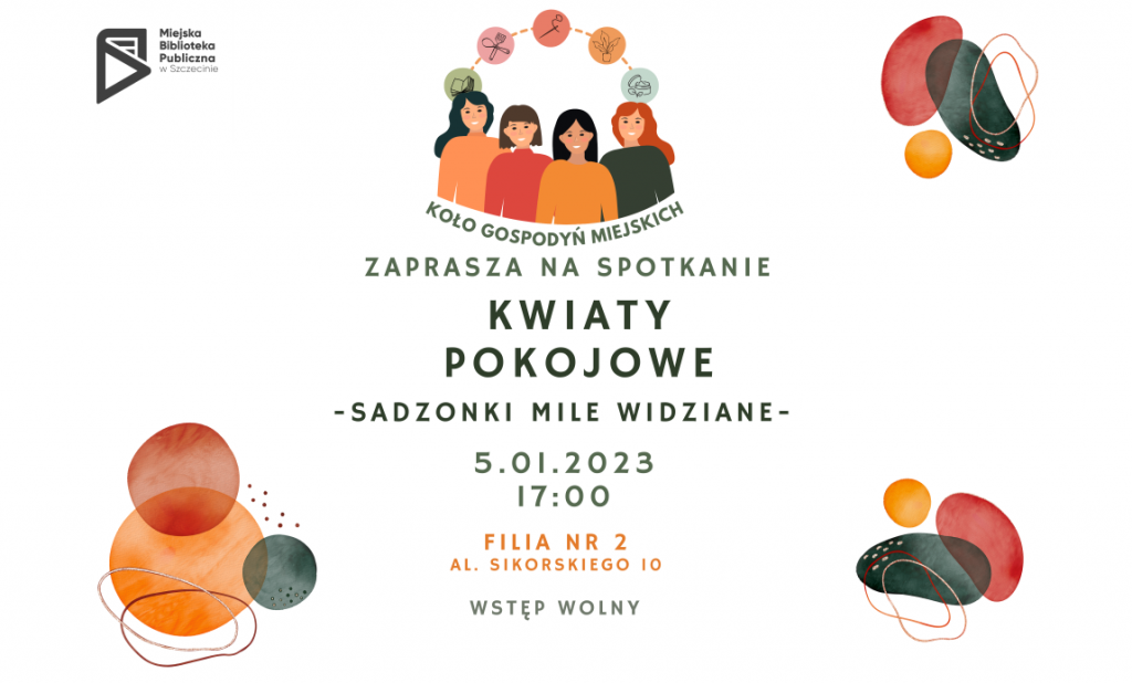 Plakat spotkania koła gospodyń miejskich