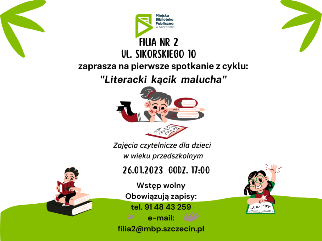 Plakat spotkania dla dzieci