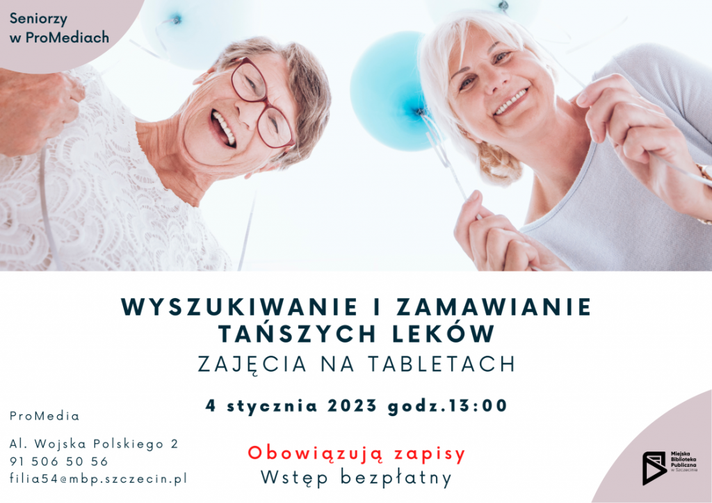 Plakat spotkania dla seniorów