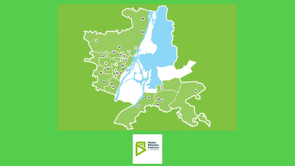 Mapa filii MBP w Szczecinie