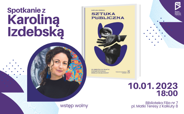 Plakat spotkania z Karoliną Izdebską